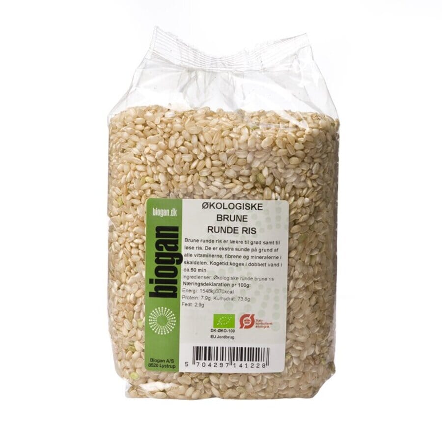 Biogan brun rund ris 1 kg - Goodlife Norge AS