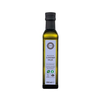 Helios økologisk kaldpresset linfrøolje 250 ml