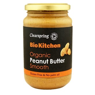 Clearspring økologisk peanøttsmør smooth med salt 350 g
