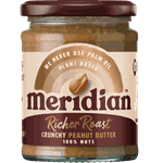 Meridian richer roast crunchy peanut butter 280 g
