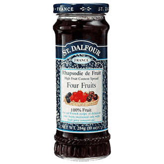 St dalfour four fruits syltetøy 284 gr