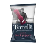 Tyrrells sea salt & black pepper chips 150 gr