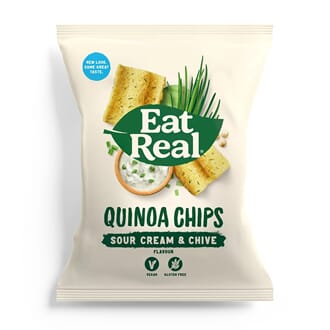 Eat Real quinoachips rømme & gressløk 90 g