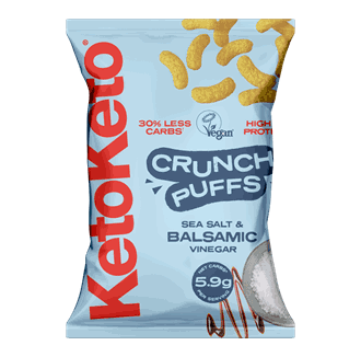 Keto Keto crunch puffs sea salt & balsamic vinegar 80 g