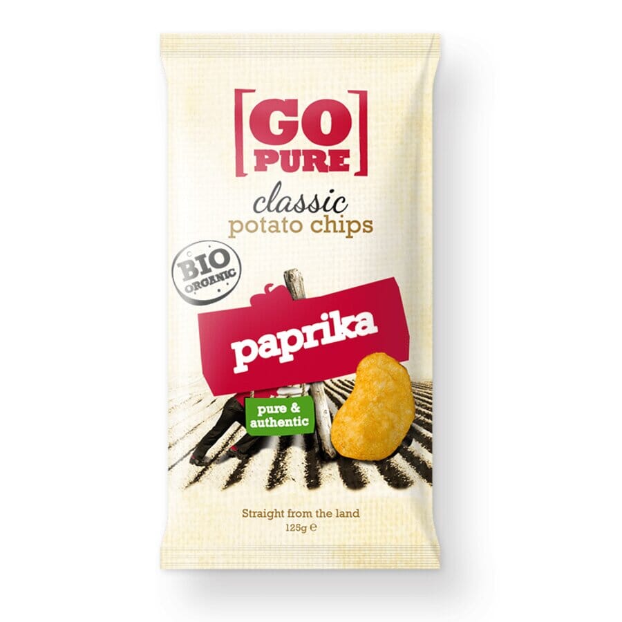Go Pure classic chips paprika 125 g Goodlife AS