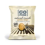 Go Pure natural crunch chips black pepper & salt 125 g