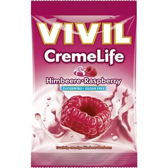 Vivil kremete bringebærdrops 90g