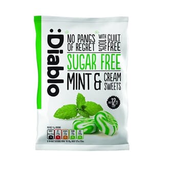 Diablo mint & cream sweets 75 g