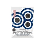 Clearspring brown rice crackers black sesam & tamari 40g