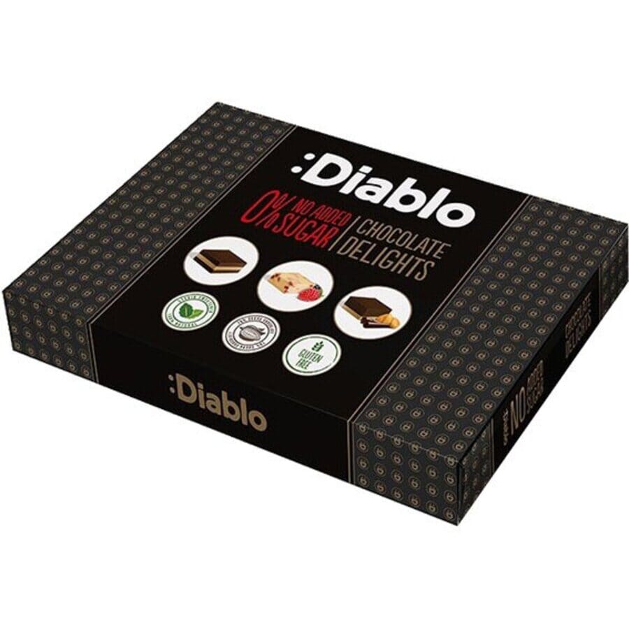 Diablo chocolate delights box with stevia 115 g Goodlife AS