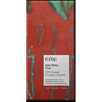 Vivani 70% sjokolade med chili 100 gr