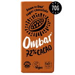 Ombar økologisk 72% mørk sjokolade 70 g