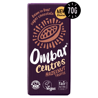 Ombar økologisk sjokolade med hasselnøtttrøffel 70 g