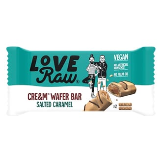 LoveRaw cre&m filled wafer bar salted caramel 43 g