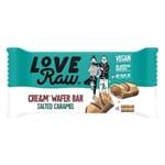 Love Raw cre&m filled wafer bar salted caramel 43 g