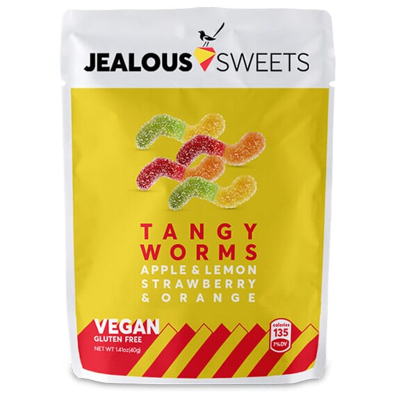 Tangy worm gummiorm vegansk 40 gr Goodlife AS