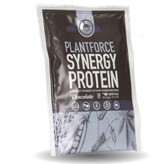 Plantforce synergy protein sjokolade porsjonspose 20 g