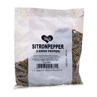 Saga grov sitronpepper pose 50 g