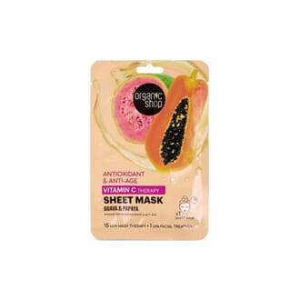Organic Shop vitamin c therapy sheet mask guava & papaya 1x2