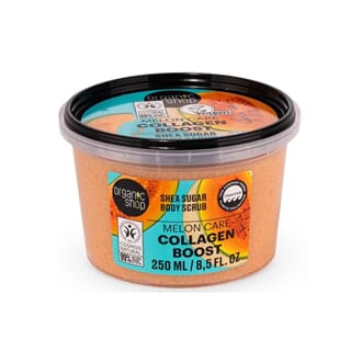 Organic Shop shea sugar body scrub collagen boost 250 ml