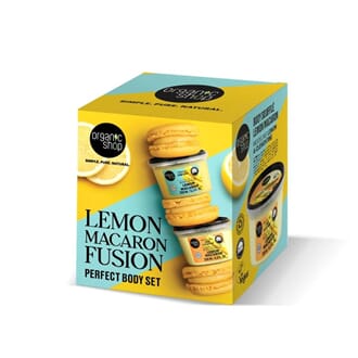 Organic Shop lemon macaron fusion body set