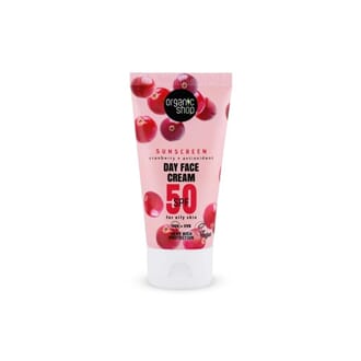 Organic Shop sunscreen cranberry face cream SPF50 50 ml
