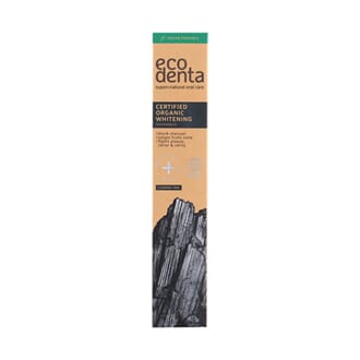 Ecodenta Black Whitening Tannkrem U/Fluor 100ml