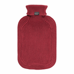Fashy varmeflaske rød bommull 2 liter