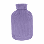 Fashy varmeflaske lilla bommull 2 liter