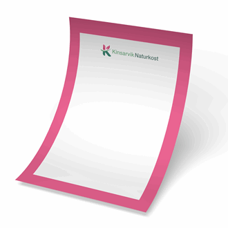 A4 tilbudsplakat med Kinsarvik logo