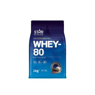 Star Nutrition whey-80 cookies & cream 1 kg