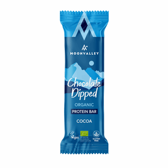 Moonvalley protein bar chocolate dipped cocoa 50 g